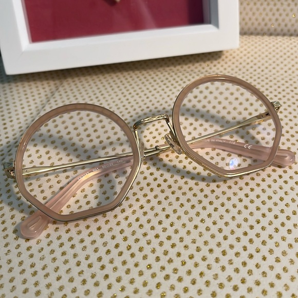 Chloe🐚Shell Shaped Round Optical Glasses and Black Case - Picture 1 of 9